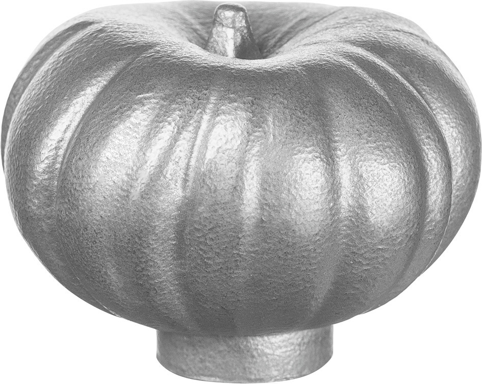 Knauf, Edelstahl, Kürbis, 4 cm, Silber, Serie: (no series Staub). Marke: Staub