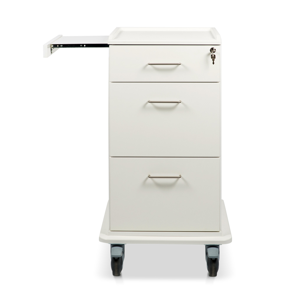 ETHERNASOLID® MULTICART Dokumentenwagen T16 mit Laptopauszug, 2 Doku-Auszügen und Schublade, weiß
