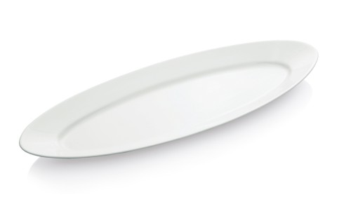 Platte. Porzellan. Maße: 60 x 21 cm.