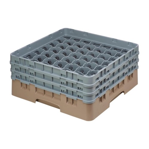 Cambro Gläserspülkorb beige mit 49 Fächern max Glashöhe 17,4cm. Dieser Gläserspülkorb bietet optimalen Schutz für Ihre