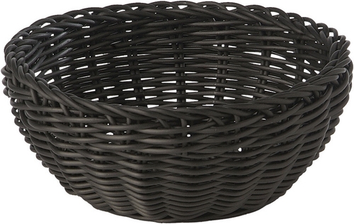 Korb SERENADO, rund Ø 20 cm, H: 8 cm Polypropylen, schwarz