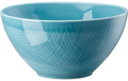 Mesh Colours Aqua (türkis) von Rosenthal, Schale hoch 18 cm, aus Porzellan