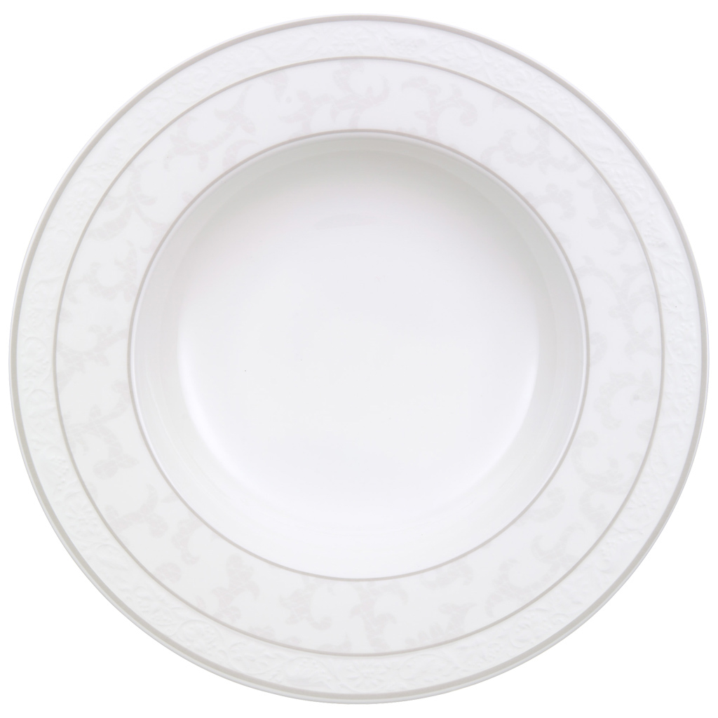 Villeroy und Boch Suppenteller - Maße: 24,6 x 24,6 x 3,3 cm / Ser.: Gray Pearl