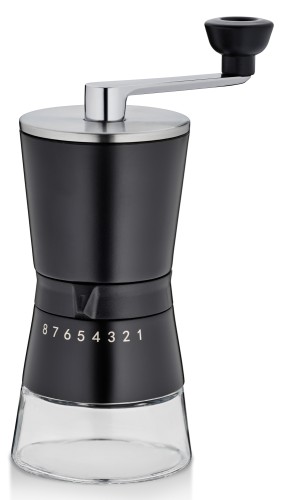 KELA Kaffeemühle Carolina Edelstahl 18/10 schwarz 15,0x21,5cm 8,5cmØ
