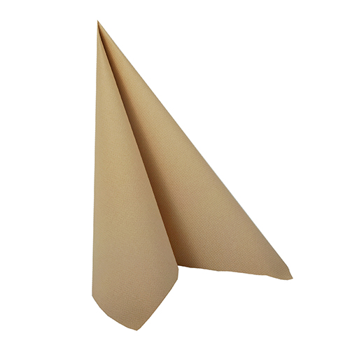 20 Servietten "ROYAL Collection" 1/4-Falz 33 cm x 33 cm sand von PAPSTAR