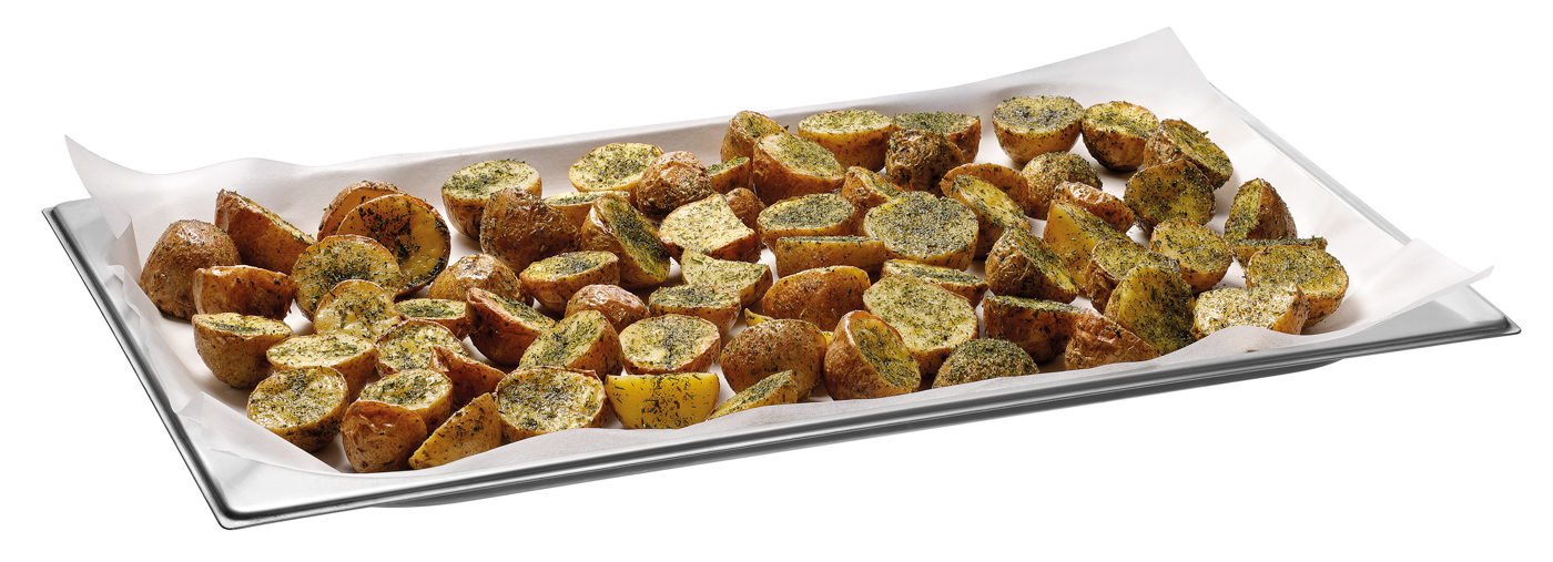 Bartscher Kochpergament 1/1 GN | Hitzebeständigbis: 220 °C | Maße: 53 x 32,5 x 3,5 cm. Gewicht:3,6 kg