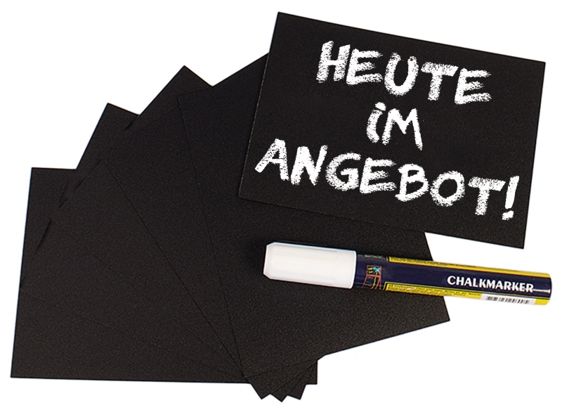 Schreibtafel, schwarz DIN A6