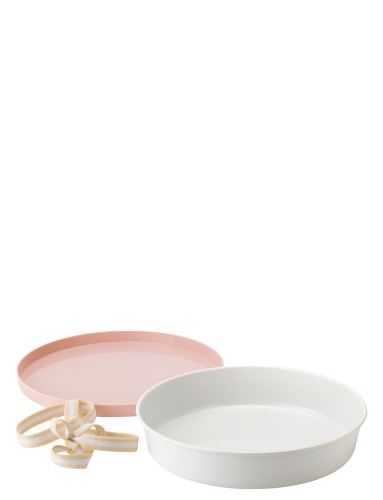 PICNIC Backform mit Deckel Ø 25 cm blossom, Maße: 105 x 105 x 165 mm