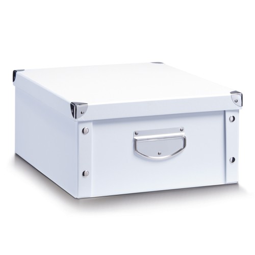 Zeller Aufbewahrungsbox, Pappe, weiß
