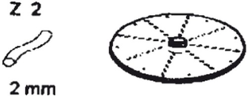 NEUMÄRKER Scheibe für Julienne Z 2 für Multi-Gemüse-Schneider