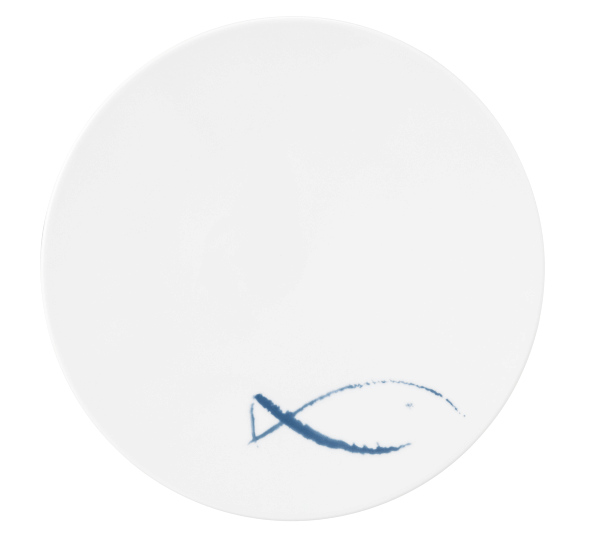 Seltmann Coupteller flach 28 cm M5380, rund, Form: Coup Fine Dining, Dekor: 57515 Blue Sea, hohe Kantenschlagfestigkeit, Made in Germany