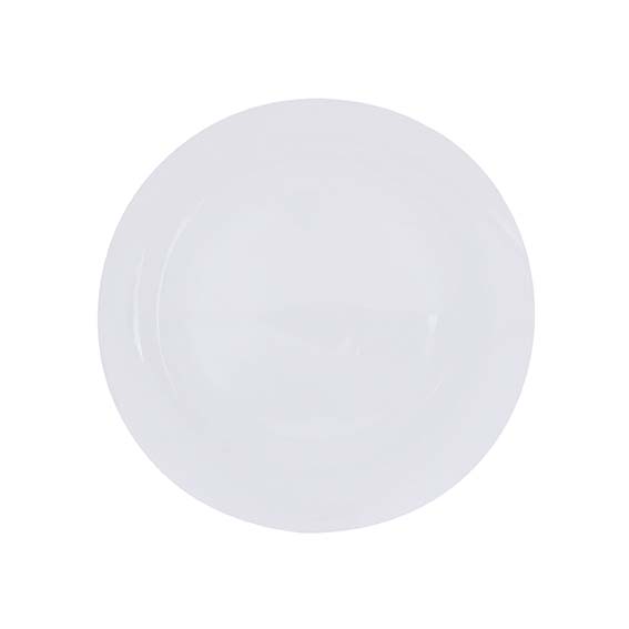 Teller flach coup 30 cm - Form: Simply Coup -, weiss - aus Porzellan. Hersteller: Eschenbach., "Made in Germany".