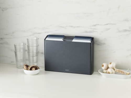 Joseph Joseph Folio 4-teiliges Schneidebrett-Set (groß) - Grau