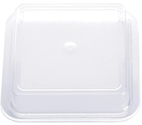 Eurodeckel klar 11 x 11 cm, Höhe 3 cm Form Restaurant Uni Weiss Für Stapelschale 440-046