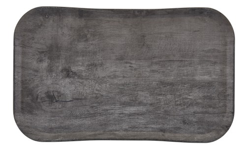 Versa Century Polyester Holzoptik Tablett 37 x 53 cm Graue Eiche von Cambro
