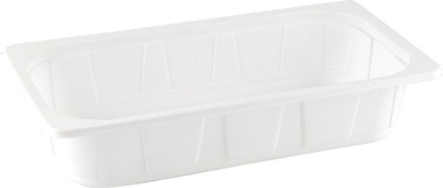 Duni PP-Schale 1/3 GN 325 x 176 x 65 mm Weiß ungeteilt, 144 Stk/Krt (1 x 144 Stk)