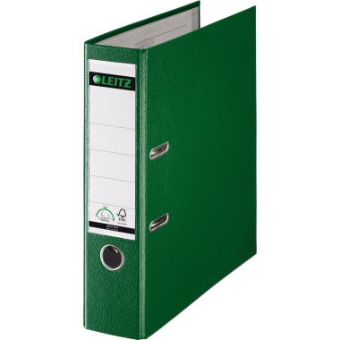 Leitz Ordner 80mm DIN A4 Pappe Material der Kaschierung außen: Polypropylen grün