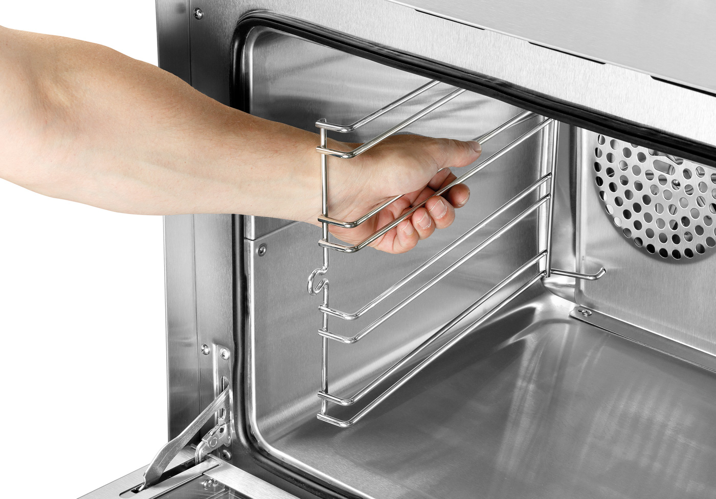 Bartscher Heißluftofen AT120 |Lüftergeschwindigkeit: 1 Stufe | Maße: 60 x 61 x58,0 cm. Gewicht: 40 kg