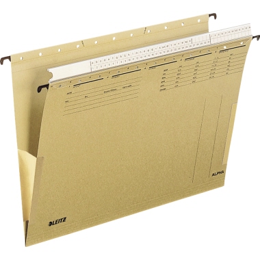 Leitz Hängetasche ALPHA® DIN A4 250g/m Karton, recycelt naturbraun