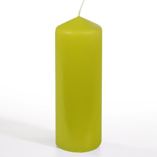 Stumpenkerze Ø 70 mm · 200 mm kiwi von PAPSTAR