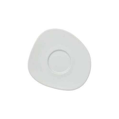 Villeroy & Boch Organic White Kaffee-Untertasse, Durchmesser: 16,3 cm