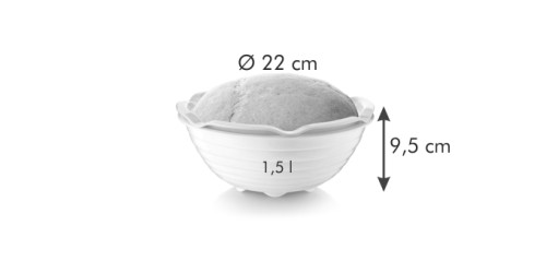 Gärkörbchen mit Schale für hausgemachtes Brot TESCOMA DELLA CASA