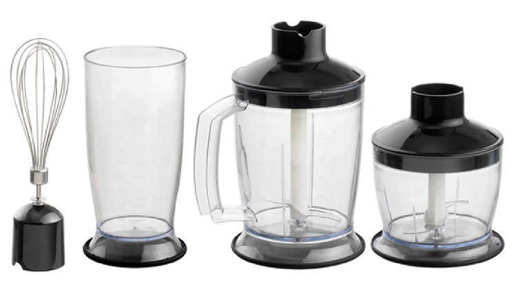 Bartscher Stabmixer Set, 5 Stufen, 0,7kW |Frequenz: 50 Hz | Maße: 33 x 24,5 x 26,0 cm.Gewicht: 2,1 kg