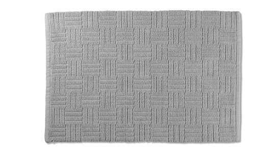 KELA Badematte Leana 100%Baumwolle felsgrau 65,0x55,0x0,5cm
