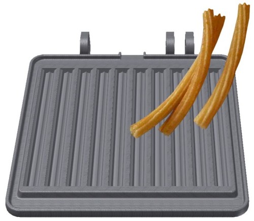 NEUMÄRKER Churros Backplattensatz für Backsystem unbeschichteter Grauguss