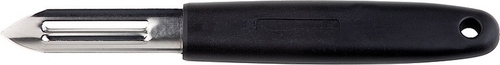 Sparschäler Länge 17 cm mit zwei starren Klingen aus extra gehärtetem Edelstahl Griff aus Polyamid für Links- und