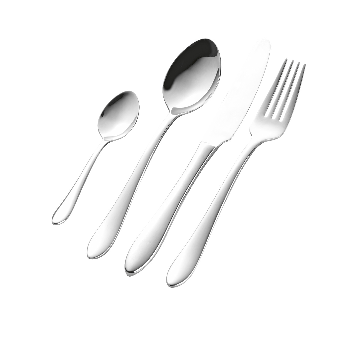 24-tlg. Besteck JULINA aus Edelstahl 18/10 poliert, im Geschenkkarton mit Sichtfenster (neues Format),mit niederländ. Sprachausstattung