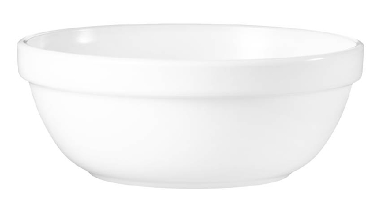 Salatschale 12 cm, stapelbar Form Restaurant uni weiß Inhalt: 0,27 l, Höhe: 4,7 cm
