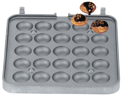 NEUMÄRKER Waffelbällchen Backplattensatz für Backsystem antihaftbeschichtetes Aluminium