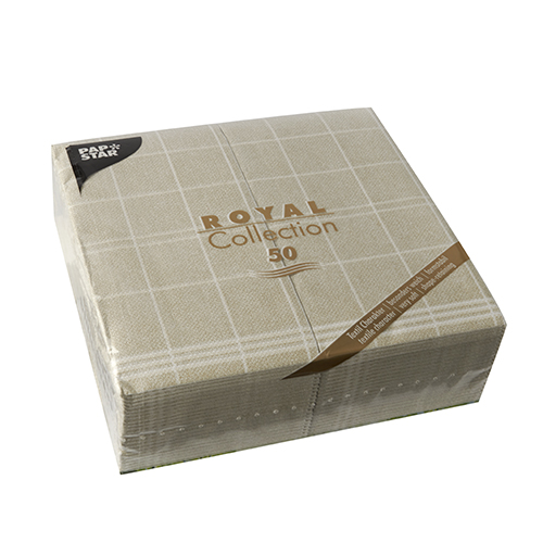PAPSTAR 50 Servietten "ROYAL Collection" 1/8-Falz 40 cm x 40 cm "Kitchen Craft"