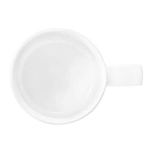 Seltmann Obere zur Cappuccinotasse 0,25 l, rund, Form: Good Mood, weiss, hohe Kantenschlagfestigkeit, Made in Germany