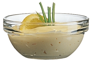 Glasschale EMPILABLE, Inhalt: 0,15 Liter, Durchmesser: 90 mm, Höhe: 41mm, stapelbar.