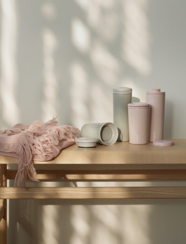 Carrie Thermosflasche 0.5 l. rose, Maße: 75 x 75 x 200 mm