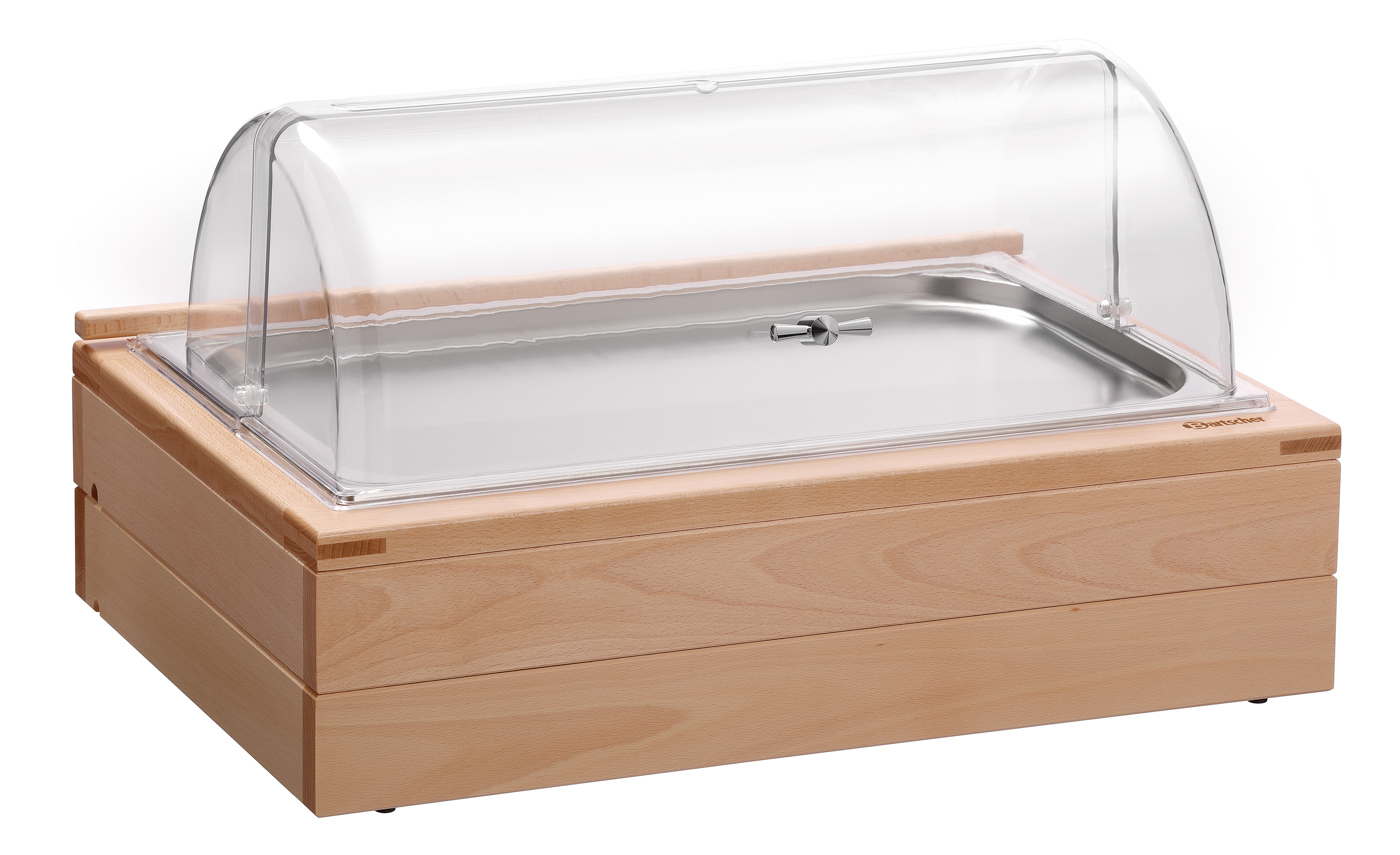 Bartscher Rolltop-Deckel T Buffet-System | Modul-Art: Rolltop-Deckel | Maße: 35 x 53,5 x 165 cm. Gewicht: 1,35 kg