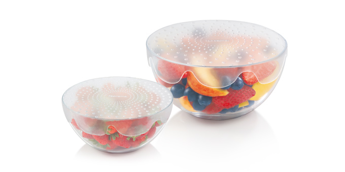 Elastische Silikon-Deckel 4FOOD ø 17 und 23 cm, Set 2 St.