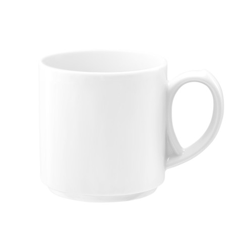 Seltmann Becher mit Henkel 0,28 l, rund, Form: Community, weiss, hohe Kantenschlagfestigkeit, Made in Germany