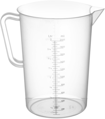 HENDI Messbecher Polyproylen - Ø140x(H)215 mm - 2,0 Liter