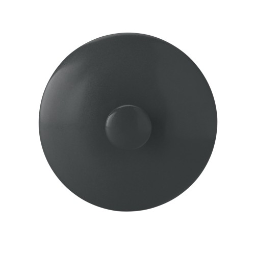 Seltmann Deckel zur Zuckerdose 0,26 l, rund, Form: Coup Fine Dining, Dekor: 57273 anthrazit, hohe Kantenschlagfestigkeit, Made in Germany