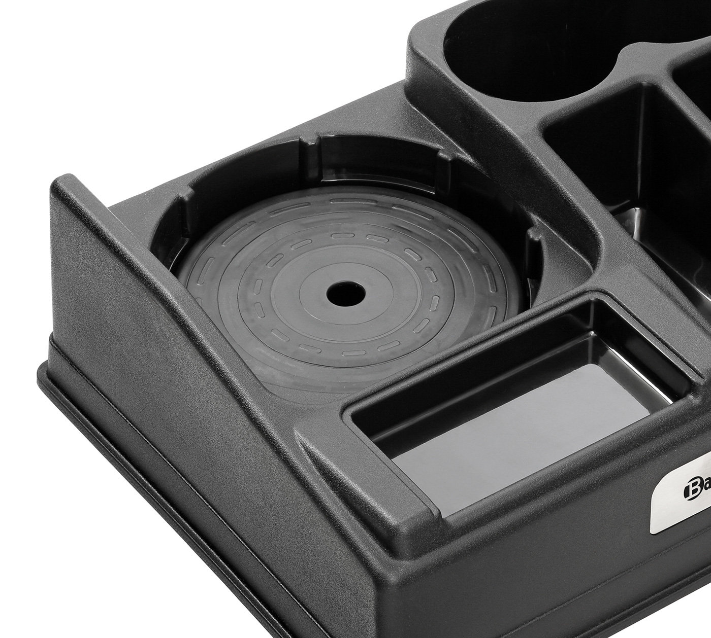 Bartscher Kaffeestation 1190 | Farbe: Schwarz |Maße: 44 x 34 x 14,5 cm. Gewicht: 1,2 kg