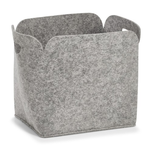 Aufbewahrungskorb, Filz, 36x28x36 cm. Farbe: grau. Mit diesem hochwertigen Aufbewahrungskorb aus Filz können Sie nicht nur wunderbar Ordnung