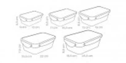 Dose FRESHBOX 5 St., rechteckig
