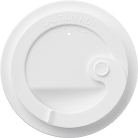 Bauscher Deckel aus der Kollektion enjoy, weiß, hoch, 10 cm Durchmesser, aus Kunststoff