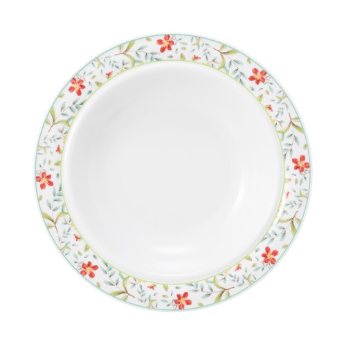 Seltmann Teller tief 23 cm, rund, Form: Community, Dekor: 57401 Landhaus, hohe Kantenschlagfestigkeit, Made in Germany