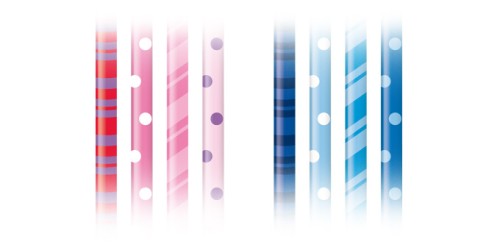 Tortenkerzen mit Halter DELÍCIA KIDS 12 cm, 16 St., blau