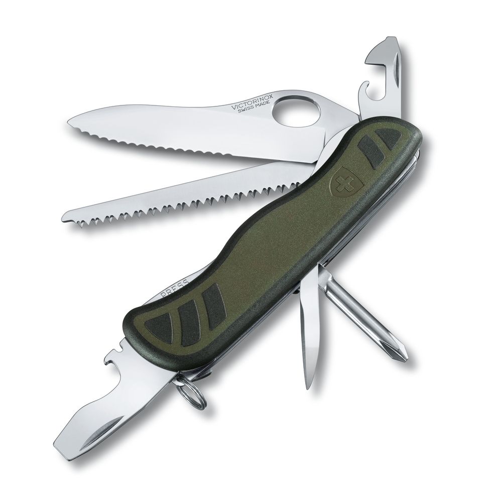 Victorinox Schweizer Soldatenmesser 08, grün/schwarz