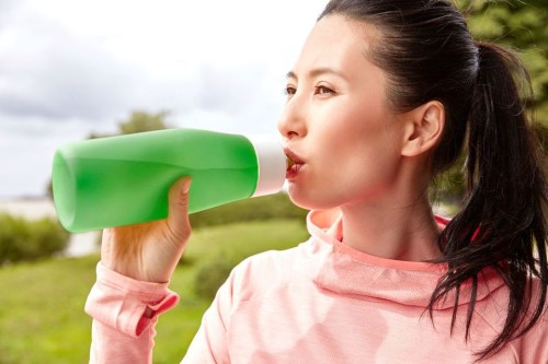 Emsa SQUEEZE Sport-Trinkflasche - 0,6 Liter - Anthrazit